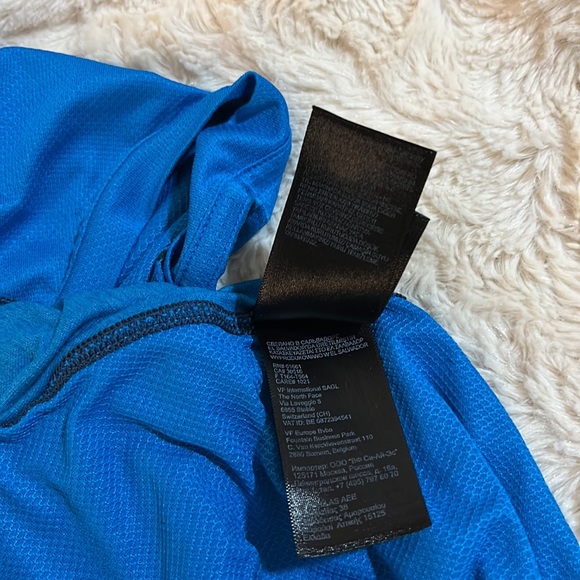 THE NORTH FACE MEN’S Mountain Athletic SHIRT FLASHDRY BLUE SHORT SLEEVE Size L/G - Picture 8 of 8